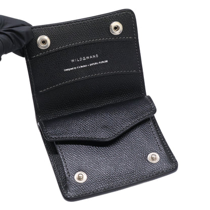WILDSWANS ワイルドスワンズ 2021特別生産品 CSS-KF-003 ジュリアンゴート×型押しイングリッシュサドルレザー 二つ折りミニ財布 コインケース