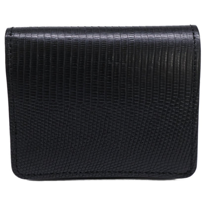 WILDSWANS ワイルドスワンズ Walkersシリーズ CSS-KF-003/2024LIZARD ブラック リングマークリザード×サドルプルアップ 二つ折りミニ財布 二つ折り財布（小銭入れあり）