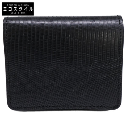 WILDSWANS ワイルドスワンズ Walkersシリーズ CSS-KF-003/2024LIZARD ブラック リングマークリザード×サドルプルアップ 二つ折りミニ財布 二つ折り財布（小銭入れあり）