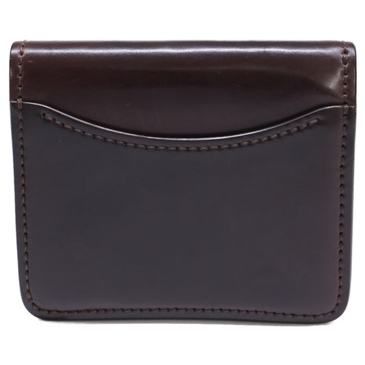 WILDSWANS ワイルドスワンズ PALM/パーム ホーウィン社シェルコードバン××イングリッシュブライドル 二つ折りミニ財布 コインケース