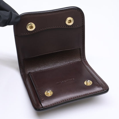 WILDSWANS ワイルドスワンズ PALM/パーム ホーウィン社シェルコードバン××イングリッシュブライドル 二つ折りミニ財布 コインケース