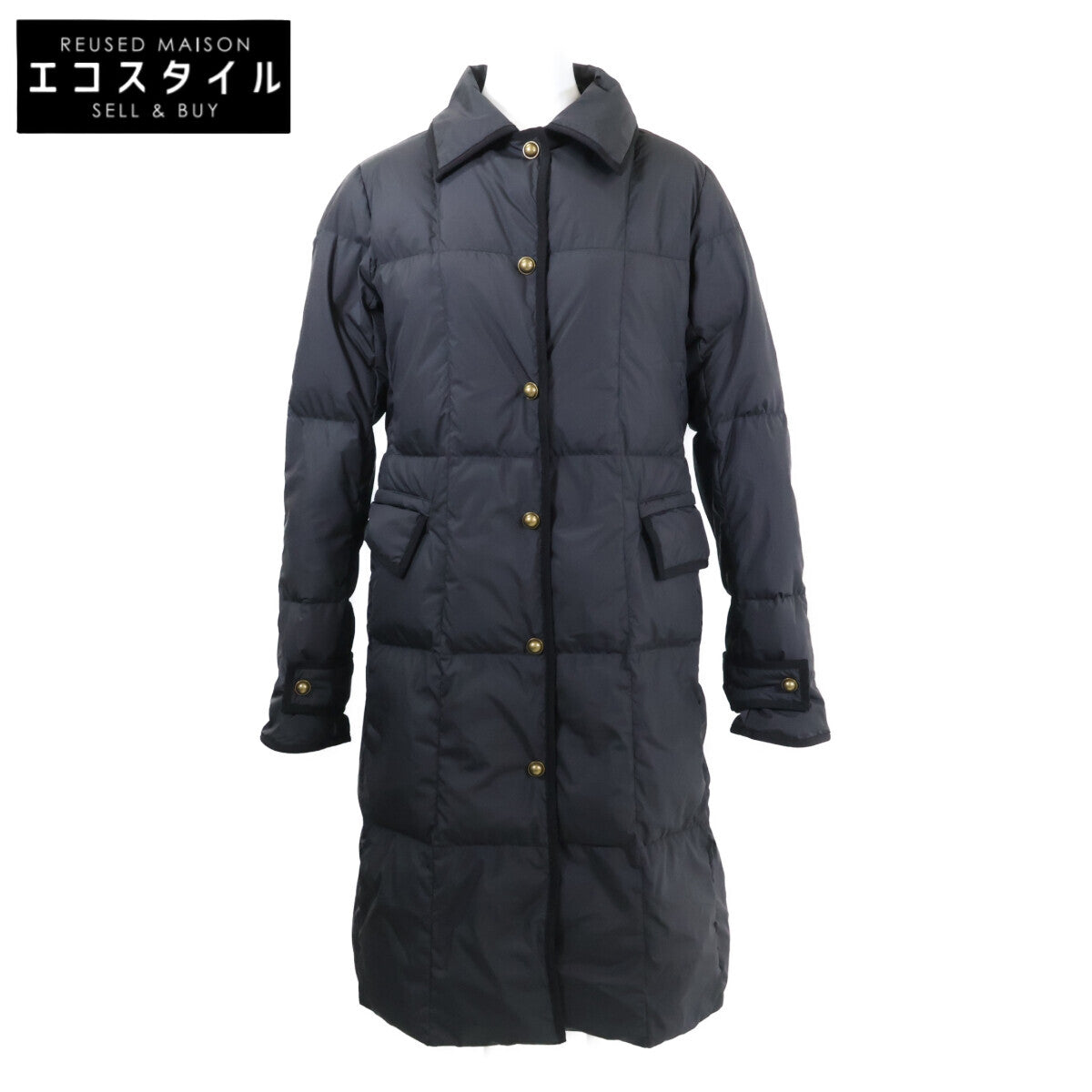 MONCLER モンクレール 【美品/25AW】ACHARD アーム レザーロゴパッチ ロングダウン コート