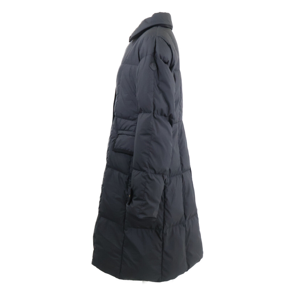 MONCLER モンクレール 【美品/25AW】ACHARD アーム レザーロゴパッチ ロングダウン コート