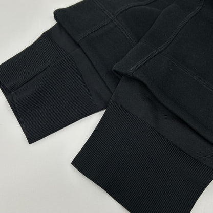 NIKE 耐克 ×sacai CZ4698-010 黑色 棉混纺 侧边徽标织带 腰带款 科技摇粒绒 休闲运动裤 下装