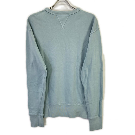 RRL ダブルアールエル 782858269001 ブルー ガーメントダイフェード バイソンロゴ刺繍 DOUBLE V SWEAT SHIRT/スウェットプルオーバー トップス