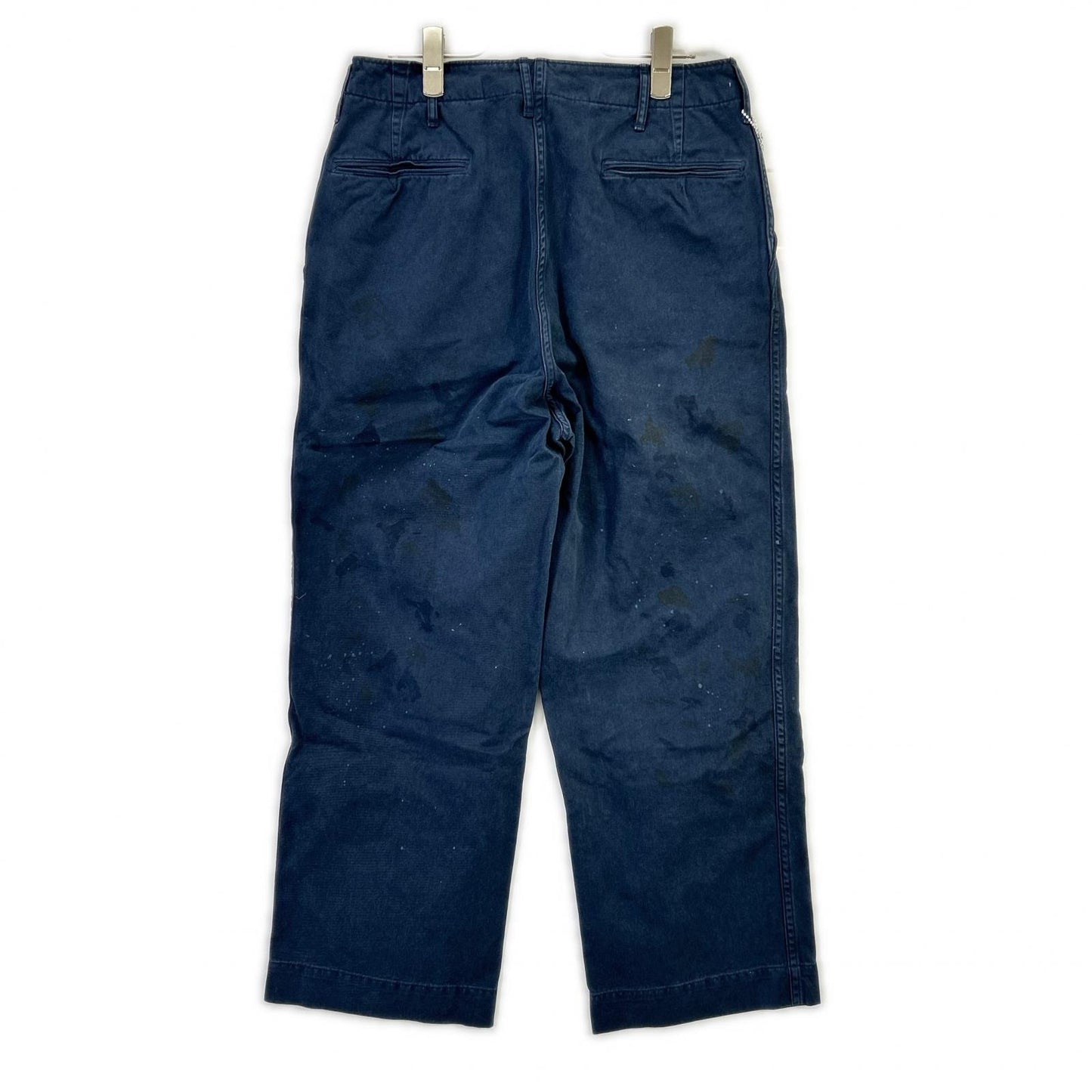 BOWWOW バウウワ 24AW BW242-WTD エイジングネイビー ヴィンテージペイント加工 ミリタリーチノワークパンツ/WORK TROUSERS DUSTY ボトムス