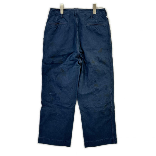 BOWWOW バウウワ 24AW BW242-WTD エイジングネイビー ヴィンテージペイント加工 ミリタリーチノワークパンツ/WORK TROUSERS DUSTY ボトムス