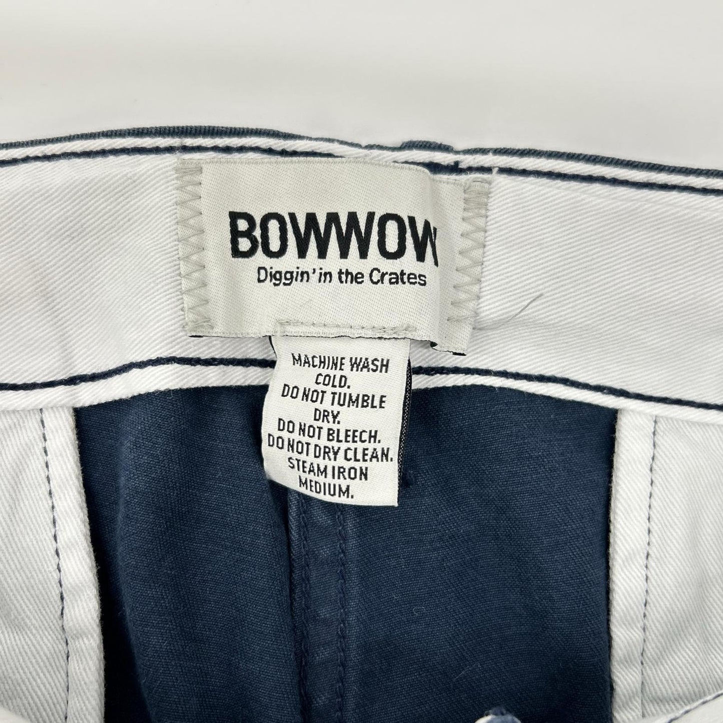 BOWWOW バウウワ 24AW BW242-WTD エイジングネイビー ヴィンテージペイント加工 ミリタリーチノワークパンツ/WORK TROUSERS DUSTY ボトムス