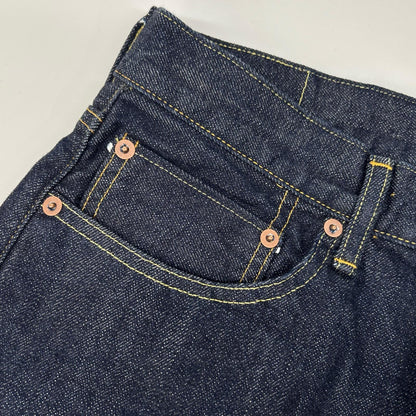 Ordinary fits オーディナリーフィッツ 117 TYPE LOOSE 原色丹宁水洗宽松纽扣牛仔裤 14盎司赤耳丹宁牛仔裤 下装