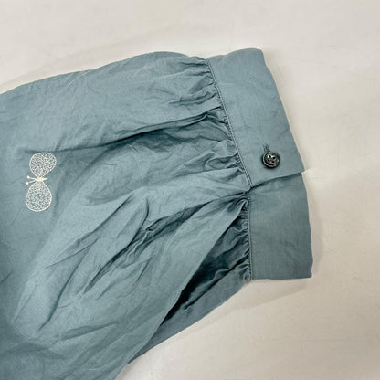 23SS abs1258 ﾌﾞﾙｰ ｺｯﾄﾝｼﾙｸ 刺繍ﾌﾞﾗｳｽ トップス 36 レディース