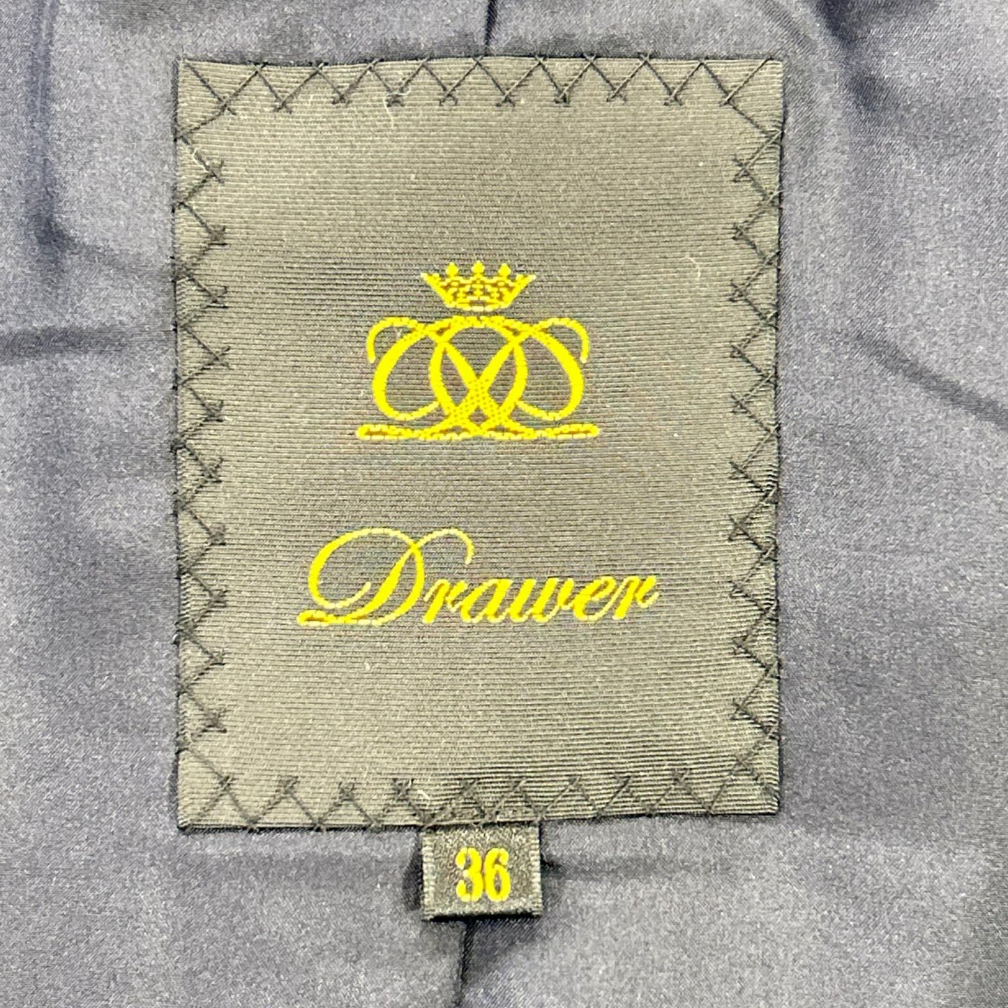 DRAWER ドゥロワー 22AW 6522-234-0701 マルチカラー パイピングテープ ノーカラーツイードジャケット ジャケット