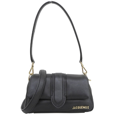 JACQUEMUS ジャックムス ラムスキン×コットン Le Petit bambimou 2WAY ショルダーバッグ ハンドバッグ レディース ブラック 23H233BA335 ハンドバッグ