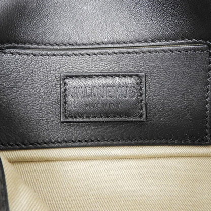 JACQUEMUS ジャックムス ラムスキン×コットン Le Petit bambimou 2WAY ショルダーバッグ ハンドバッグ レディース ブラック 23H233BA335 ハンドバッグ