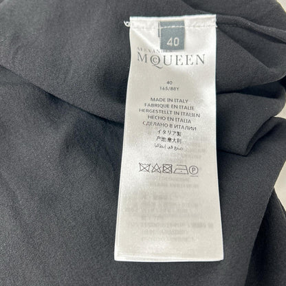ALEXANDER McQUEEN アレキサンダーマックイーン 506529 ブラック シルク100 シャツブラウス トップス