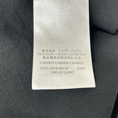 ALEXANDER McQUEEN アレキサンダーマックイーン 506529 ブラック シルク100 シャツブラウス トップス