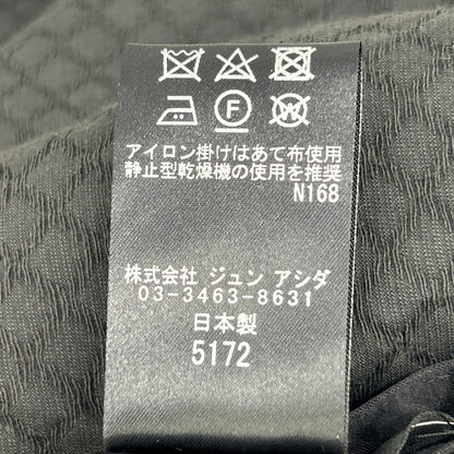 HJ1607 黑白配色华夫格拼接拉链连帽卫衣 上衣 M 女式