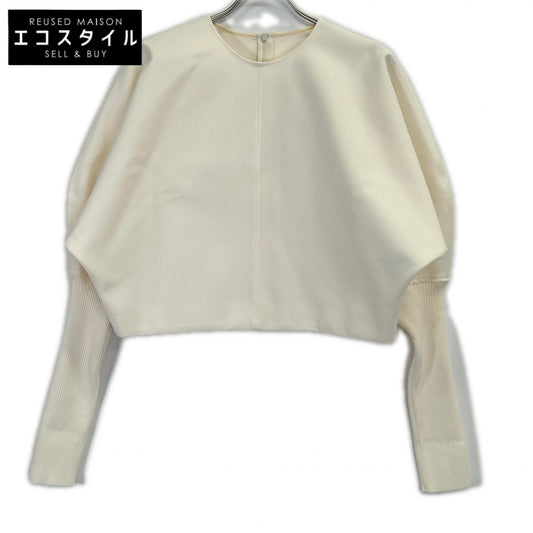 534-4210910 24AW White Dry Touch Bonding Rib Top Cut-and-Sew Tops F Ladies