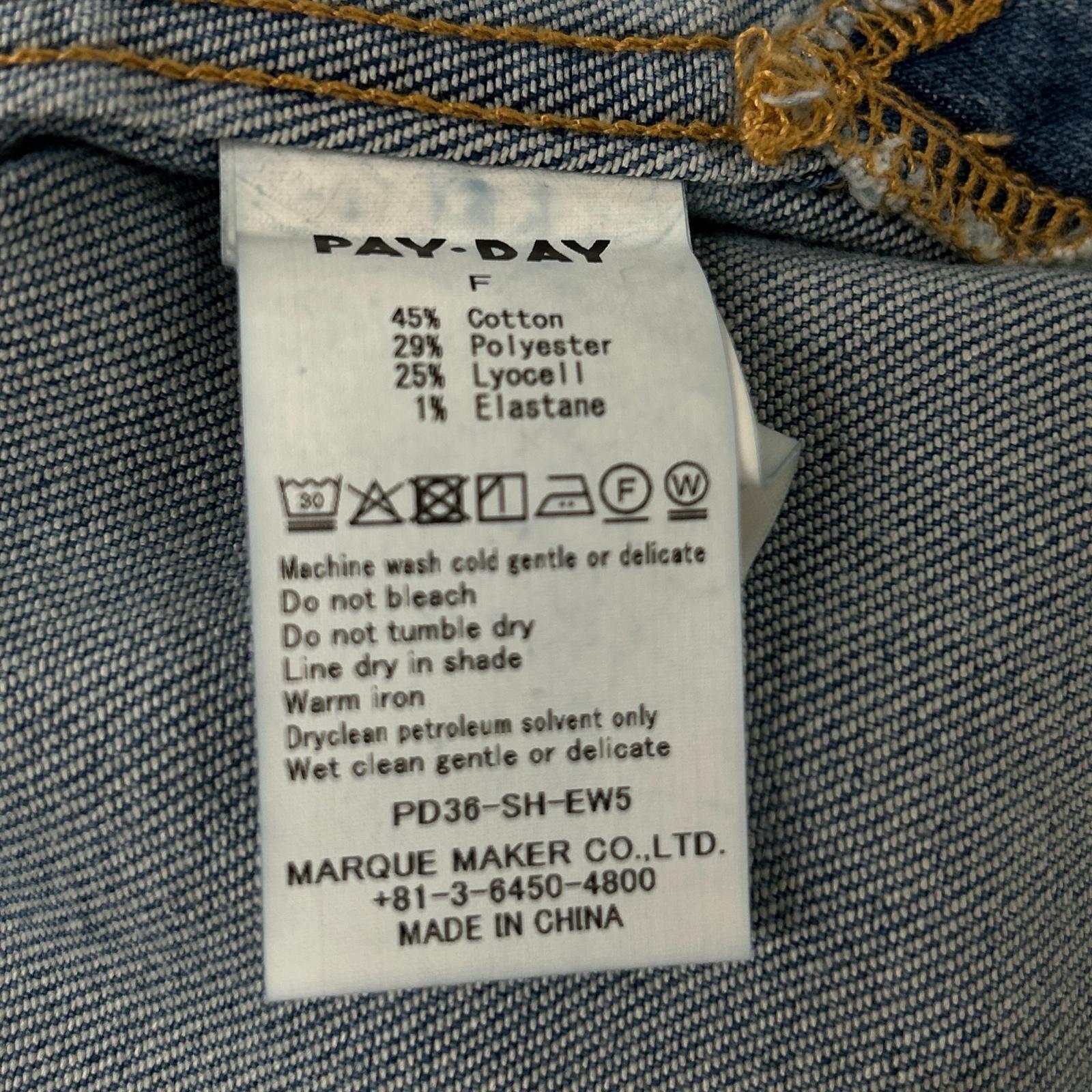 PAYDAY ペイデイ インディゴ コットン ロングスリーブ デニムシャツ トップス