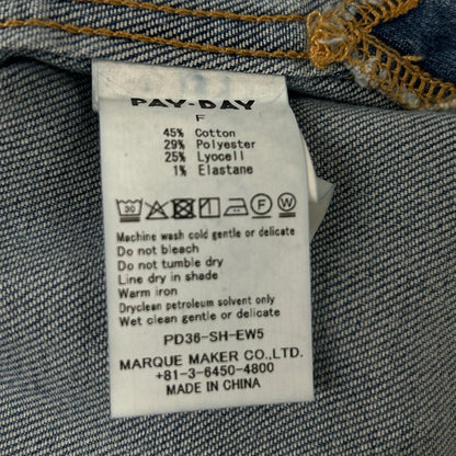 PAYDAY ペイデイ インディゴ コットン ロングスリーブ デニムシャツ トップス