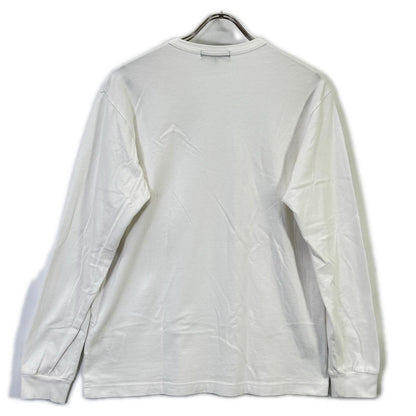 COMMEdesGARCONS HOMME コムデギャルソンオム HI-T010 22SS ホワイト ロゴプリントワンポケットLSカットソー トップス