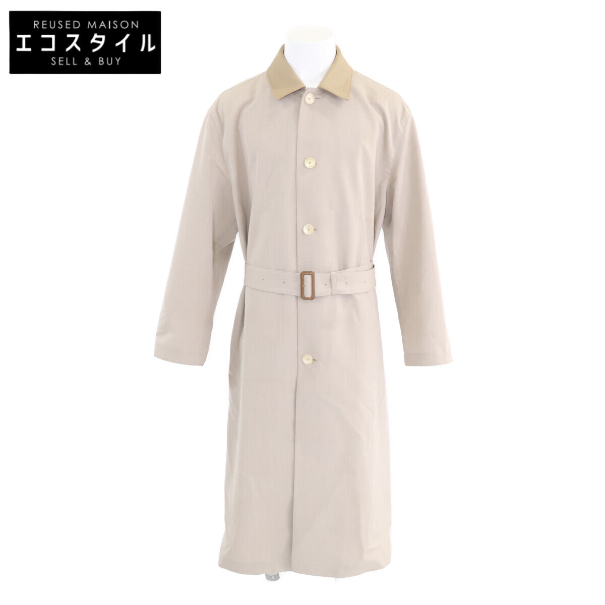 AURALEE オーラリー 【全新/26SS】A26SC05WC WOOL MAX CANVAS COAT 羊毛 腰带款 单排扣 大衣