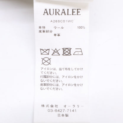 AURALEE オーラリー 【全新/26SS】A26SC05WC WOOL MAX CANVAS COAT 羊毛 腰带款 单排扣 大衣