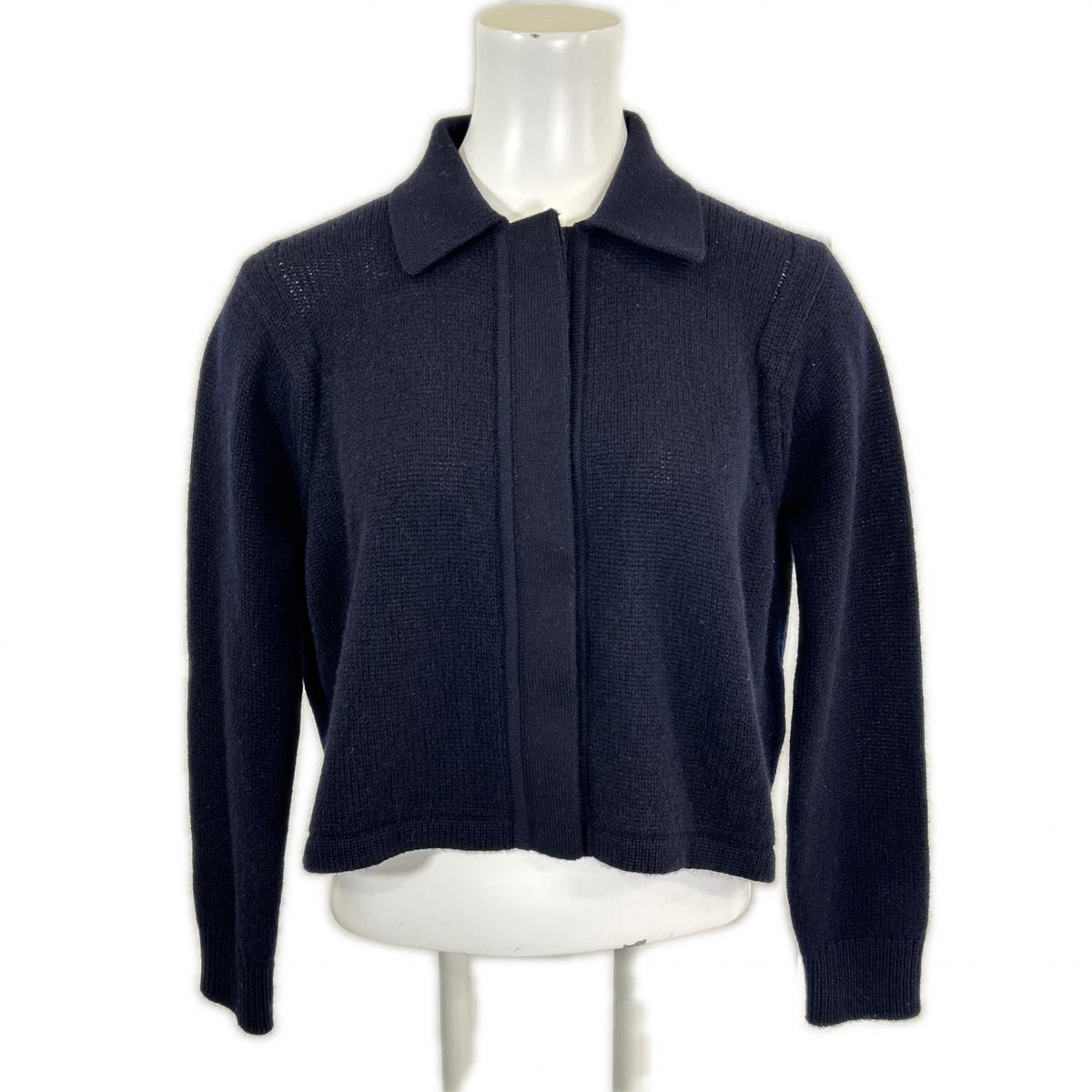 HERMES エルメス 新品同様 国内正規 25SS H5E2727D1 カシミヤ100 セリエボタン クロップドシャツニットカーディガン トップス