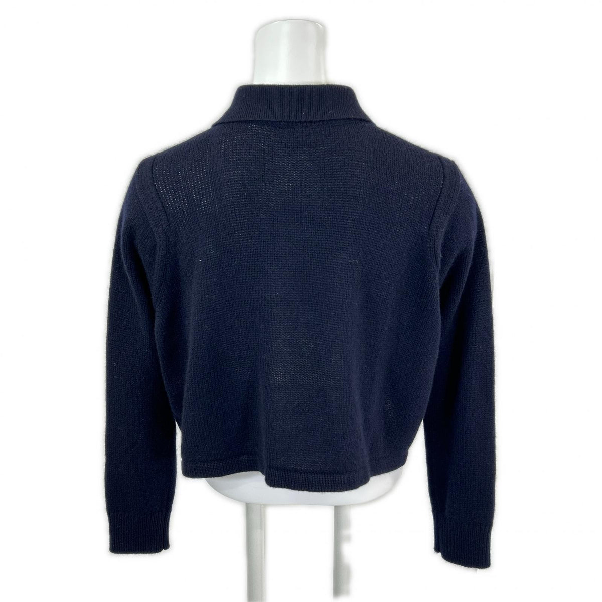 HERMES エルメス 新品同様 国内正規 25SS H5E2727D1 カシミヤ100 セリエボタン クロップドシャツニットカーディガン トップス