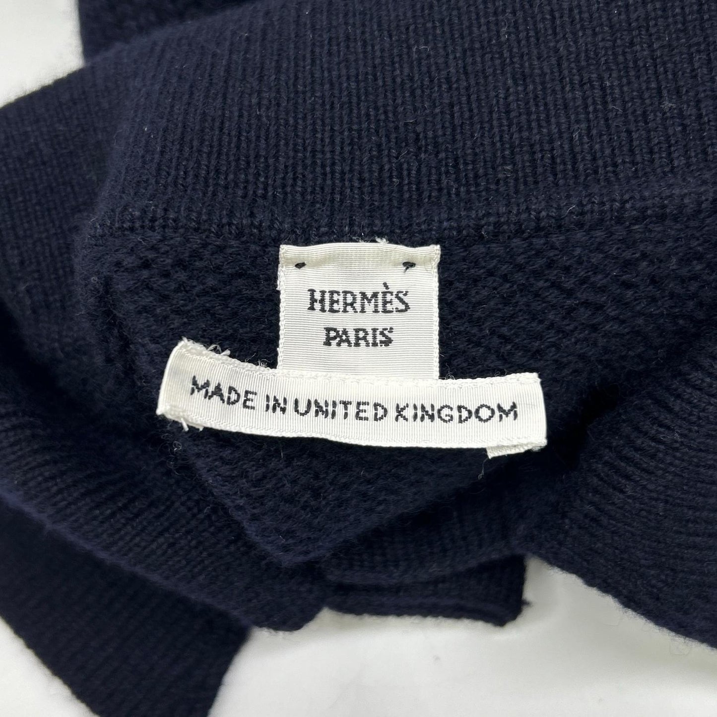 HERMES エルメス 新品同様 国内正規 25SS H5E2727D1 カシミヤ100 セリエボタン クロップドシャツニットカーディガン トップス