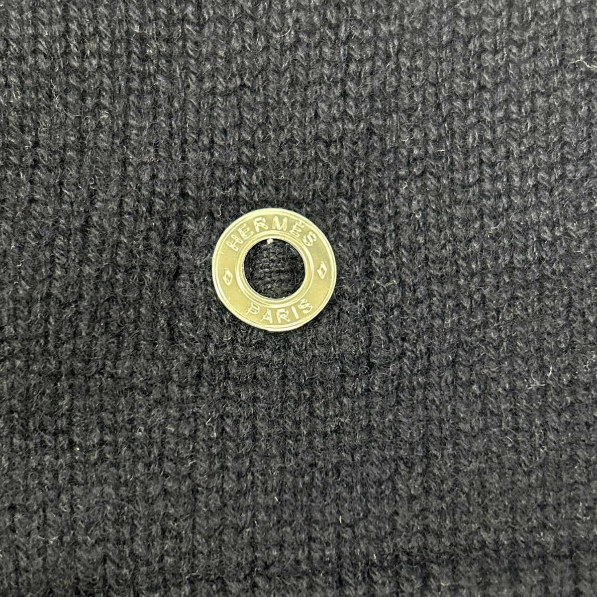 HERMES エルメス 新品同様 国内正規 25SS H5E2727D1 カシミヤ100 セリエボタン クロップドシャツニットカーディガン トップス