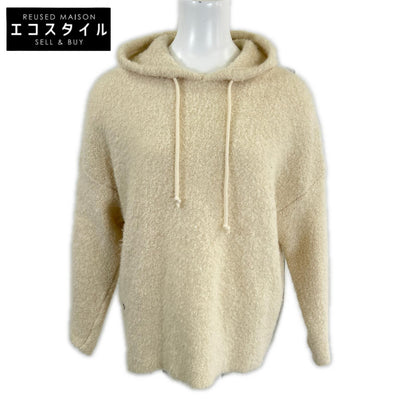 Domestic regular 244S87AM143 Cashmere x Alpaca x Silk x Wool CD Star embroidery Back logo Knit Hoodie Pullover Tops XS Ladies