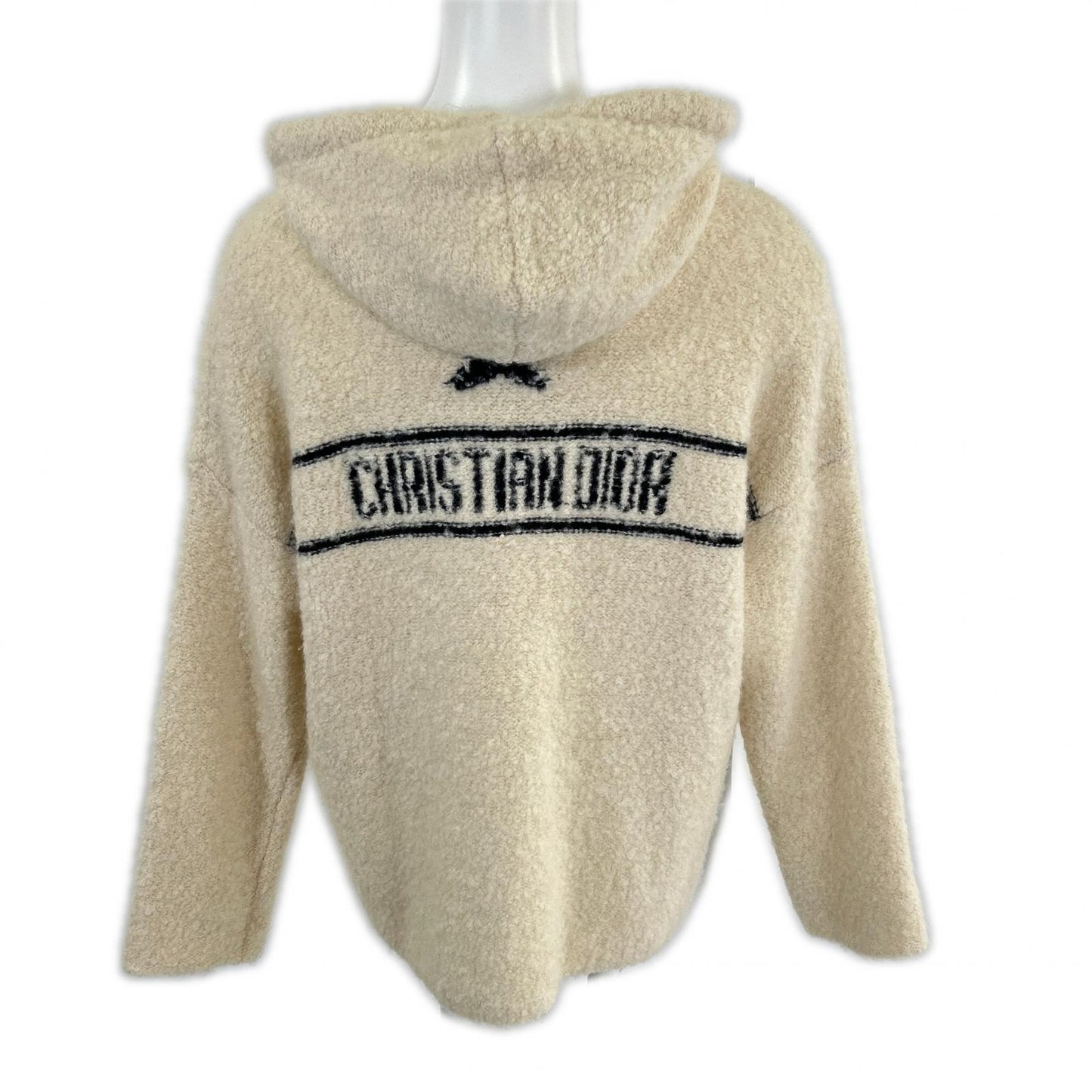 国内正規 244S87AM143 ｶｼﾐﾔxｱﾙﾊﾟｶxｼﾙｸxｳｰﾙ CDｽﾀｰ刺繍 ﾊﾞｯｸﾛｺﾞ ﾆｯﾄﾌｰﾃﾞｨﾌﾟﾙｵｰﾊﾞｰ トップス XS レディース