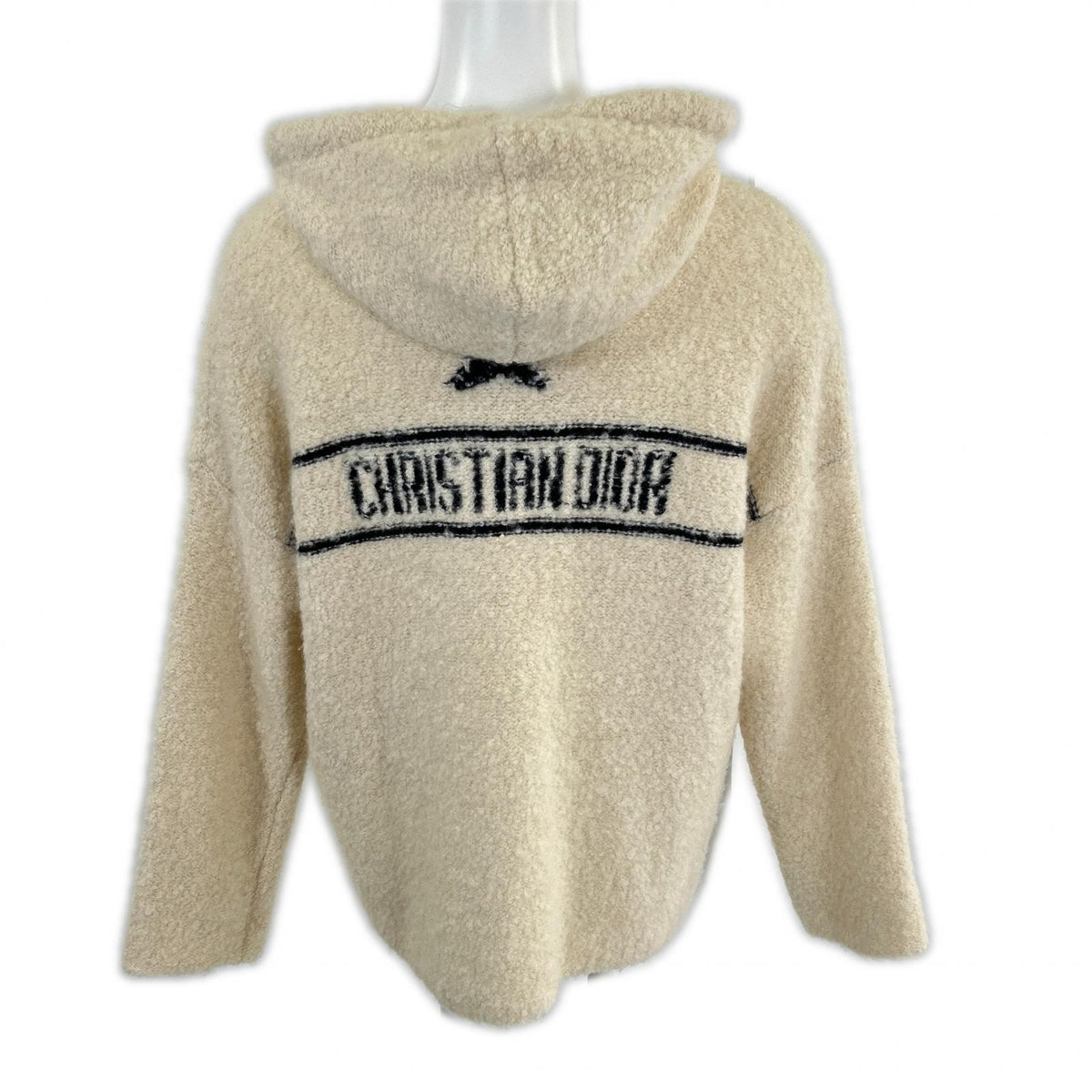 Christian Dior クリスチャンディオール Domestic Authentic 244S87AM143 Cashmere×Alpaca×Silk×Wool CD Star Embroidery Back Logo Knit Hoodie Pullover Tops
