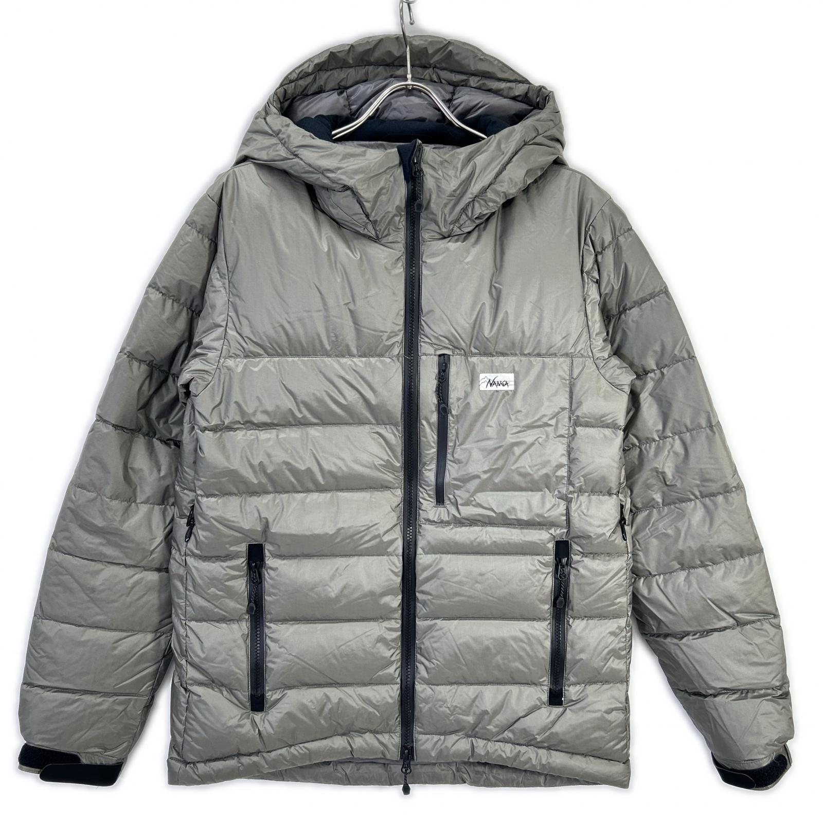 NANGA x MOONLOID White Label Light Grey Nylon EXCLUSIVE EDITION Down Parka Jacket