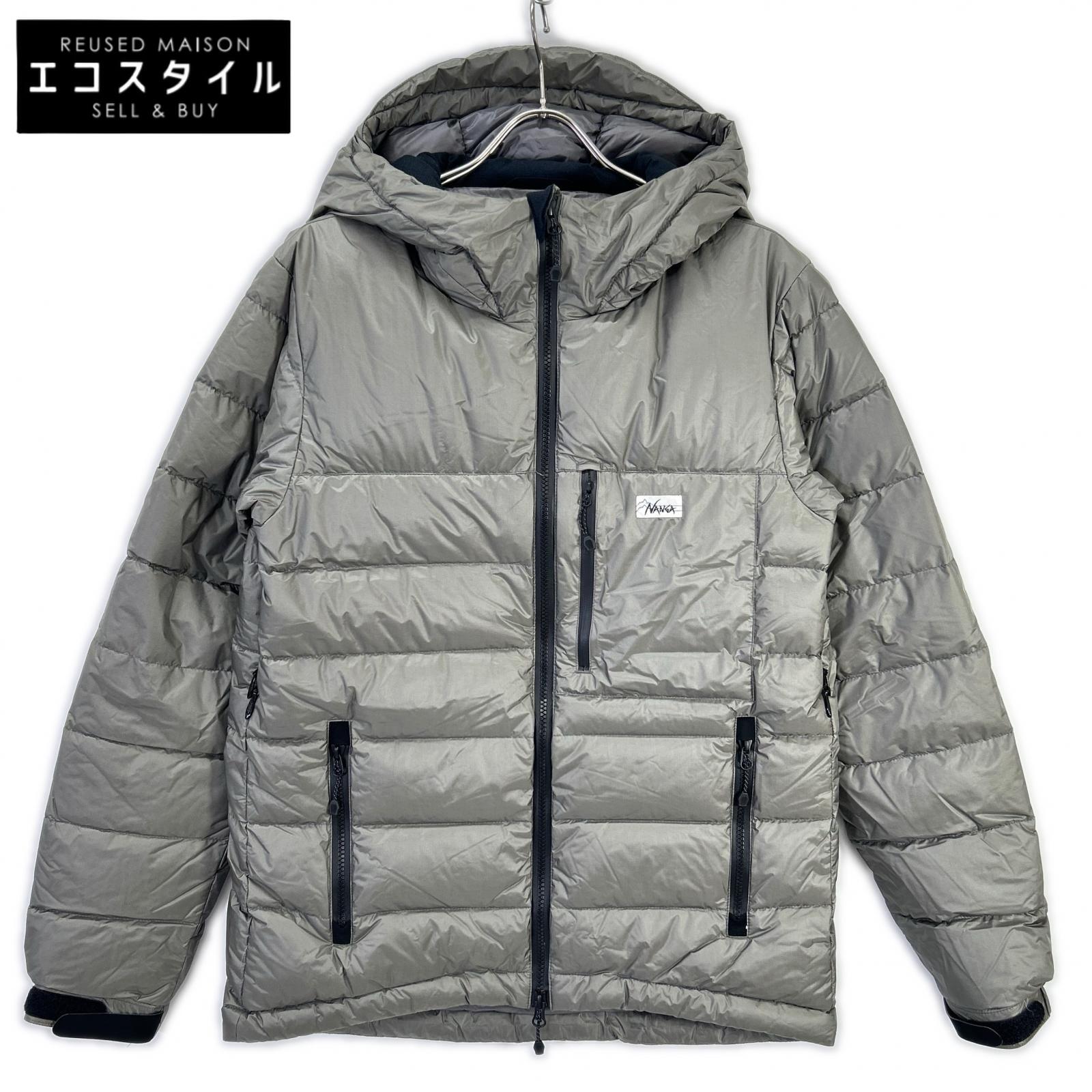 NANGA x MOONLOID White Label Light Grey Nylon EXCLUSIVE EDITION Down Parka Jacket