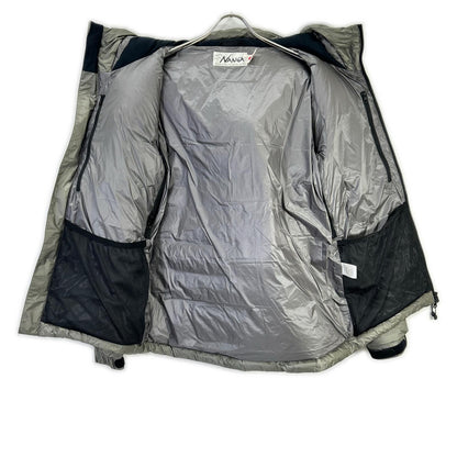 NANGA x MOONLOID White Label Light Grey Nylon EXCLUSIVE EDITION Down Parka Jacket