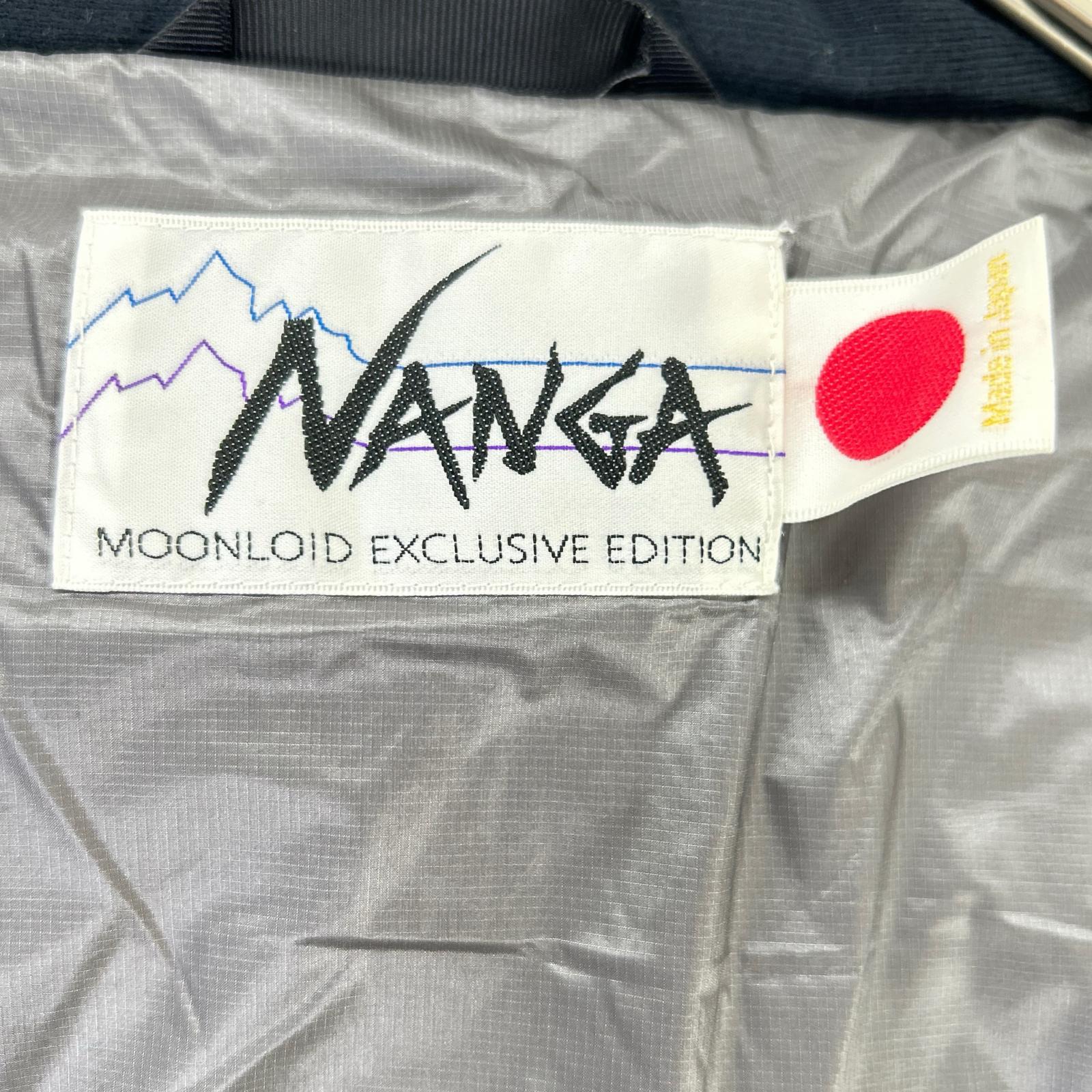 NANGA ナンガ 【MOONLOID別注】ホワイトレーベル ライトグレー ナイロン EXCLUSIVE EDITION ダウンパーカ ジャケット