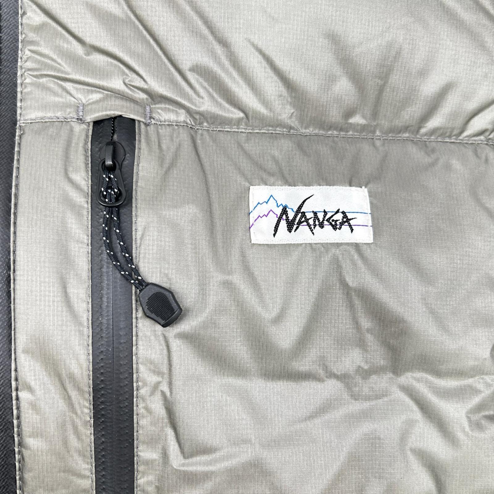 NANGA x MOONLOID White Label Light Grey Nylon EXCLUSIVE EDITION Down Parka Jacket