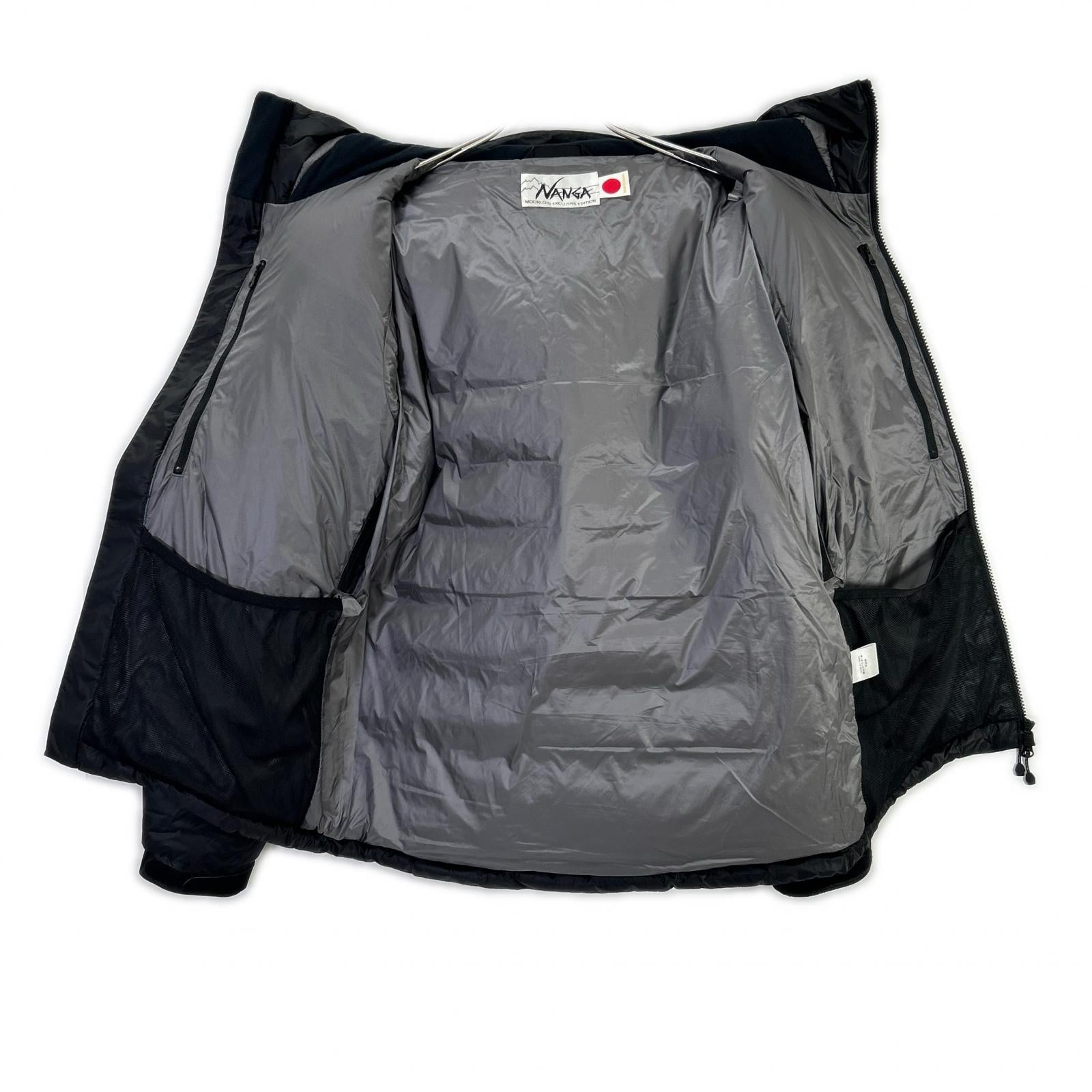 NANGA Nanga [MOONLOID Exclusive] White Label Black Nylon EXCLUSIVE EDITION Down Parka Jacket