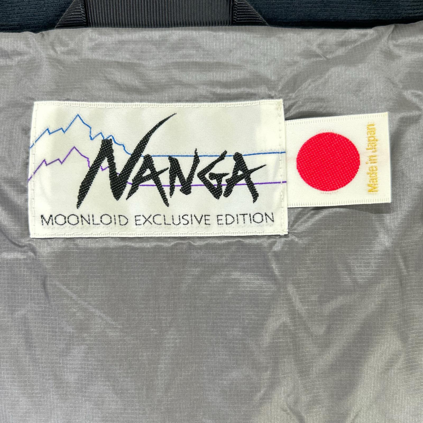 NANGA ナンガ 【MOONLOID別注】ホワイトレーベル ブラック ナイロン EXCLUSIVE EDITION ダウンパーカ ジャケット