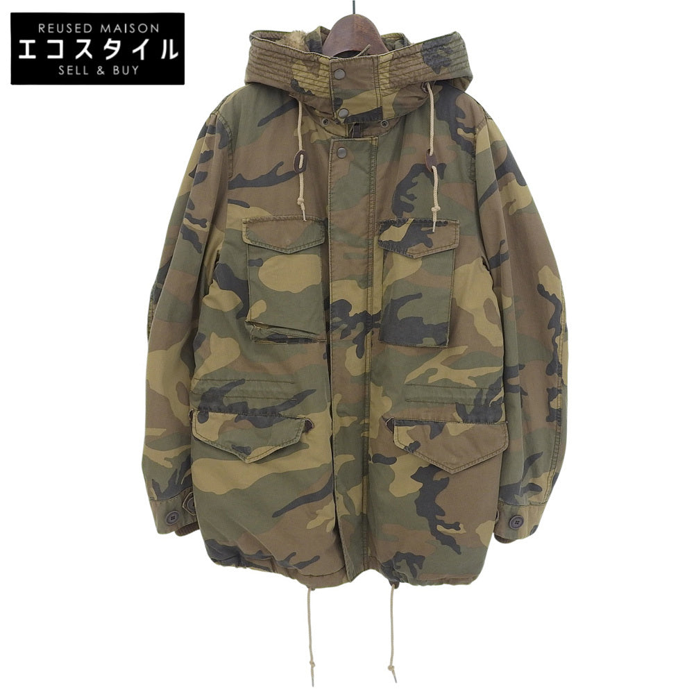 JOHN BULL ジョンブル 未使用 カモフラ柄 顔料染め コットン ナイロン M-65 フィールドジャケット メンズ カーキグリーン L 16474 ジャケット