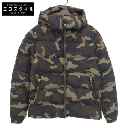 JOHN BULL ジョンブル 美品 カモフラ柄 ナイロン ダウンジャケット メンズ カーキグリーン M 16502 ジャケット