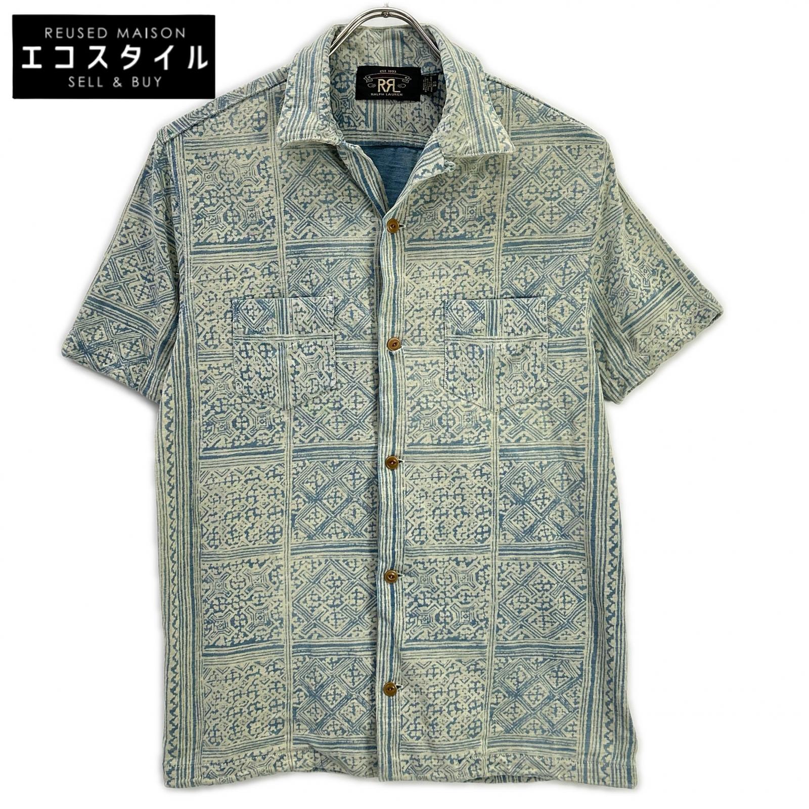 RRL ダブルアールエル MNRRKNI1N820022 インディゴ×クリーム コットン