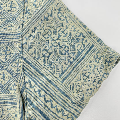 RRL ダブルアールエル MNRRKNI1N820022 インディゴ×クリーム コットン Bandana Print Jersey Camp Shirt/バンダナプリント ジャージーキャンプシャツ トップス