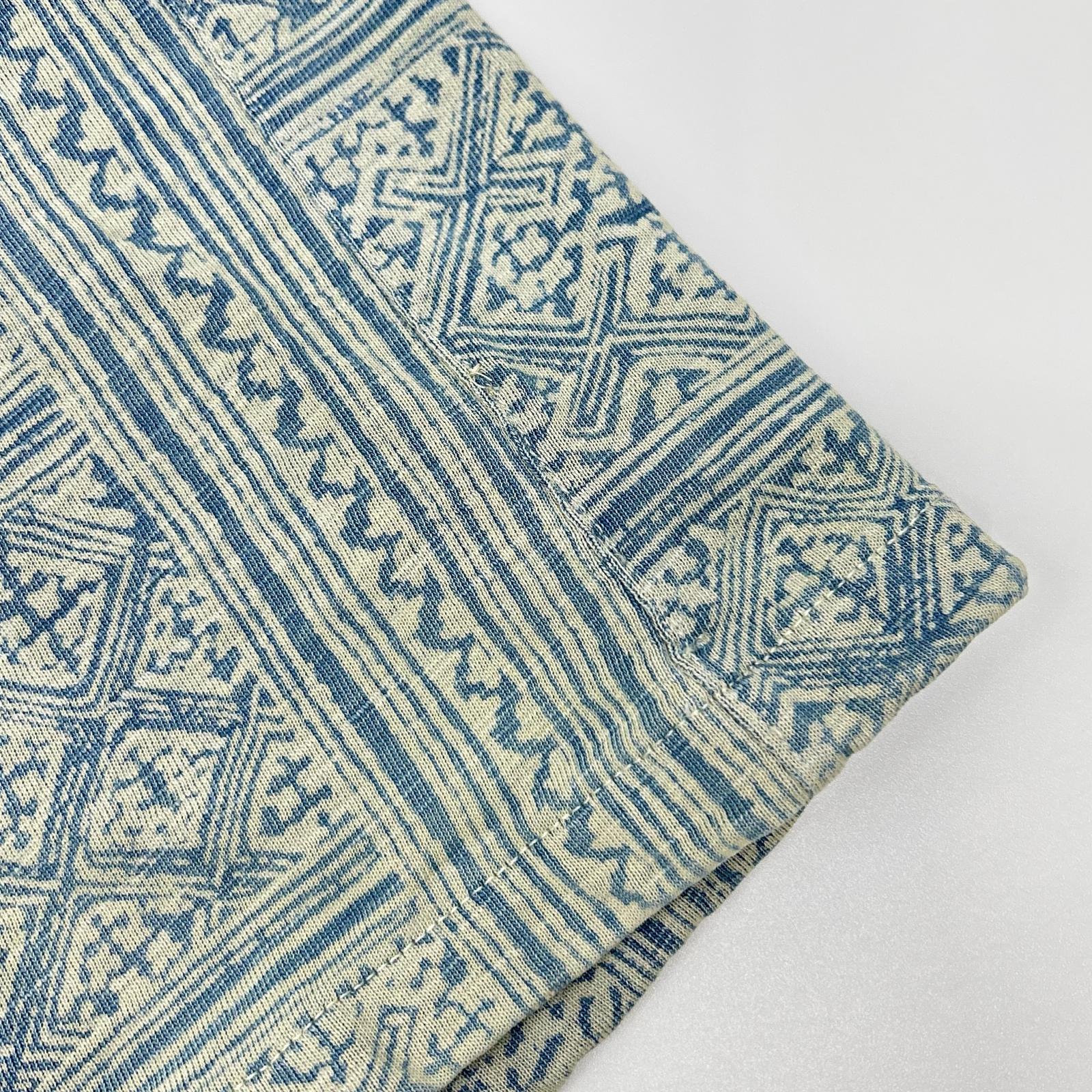 RRL ダブルアールエル MNRRKNI1N820022 インディゴ×クリーム コットン Bandana Print Jersey Camp Shirt/バンダナプリント ジャージーキャンプシャツ トップス