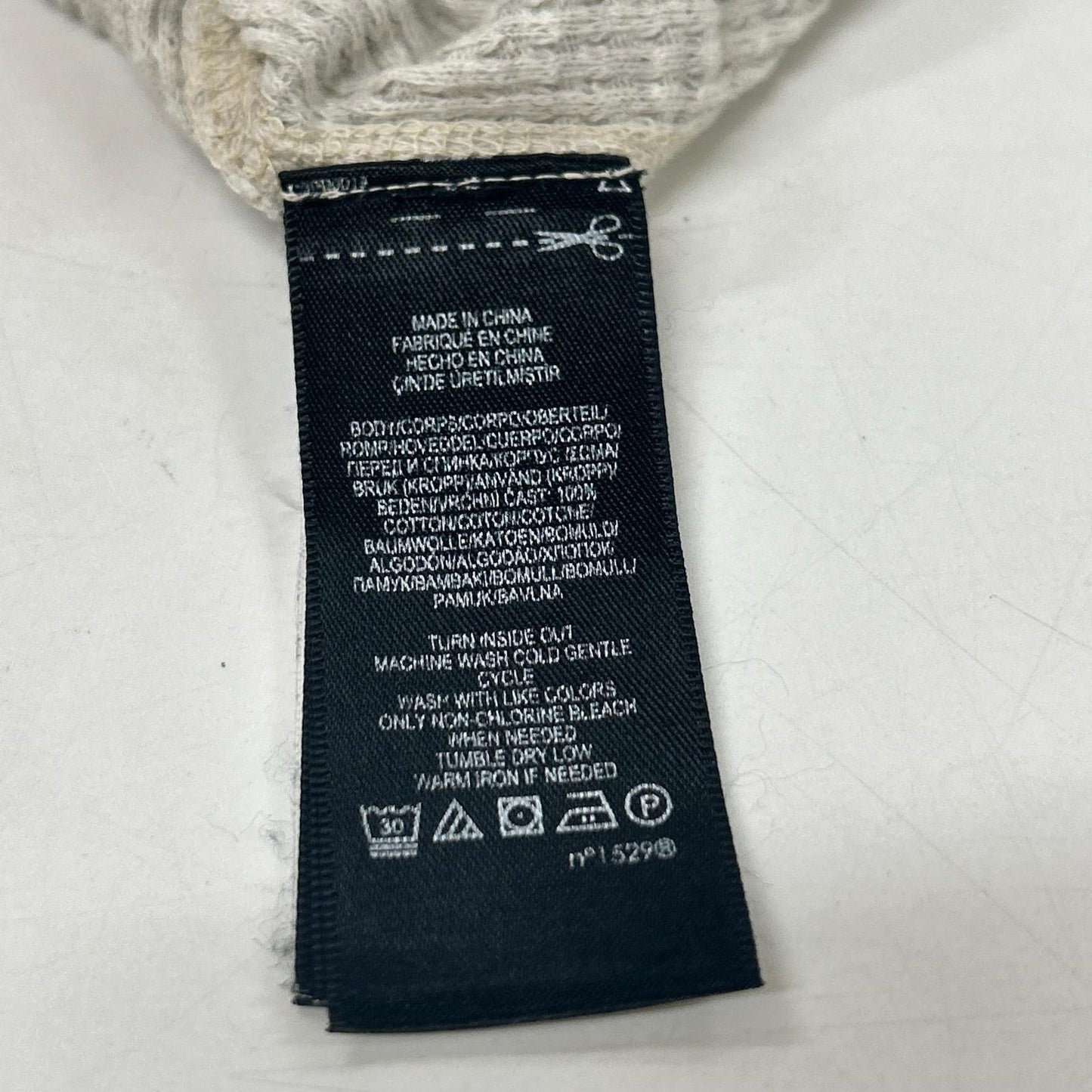 RRL ダブルアールエル 782775240001 ベージュ コットン ヘンリーネック ロングスリーブサーマルカットソー トップス