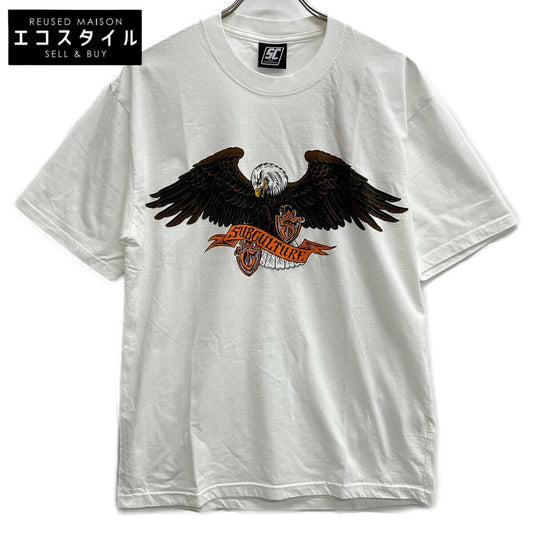 SCST-S2206 ﾎﾜｲﾄ ｺｯﾄﾝ EMBLEM EAGLE T-SHIRT トップス 1 メンズ