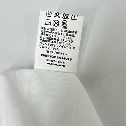 SC Subculture エスシー サブカルチャー SCST-S2206 ホワイト コットン EMBLEM EAGLE T-SHIRT トップス