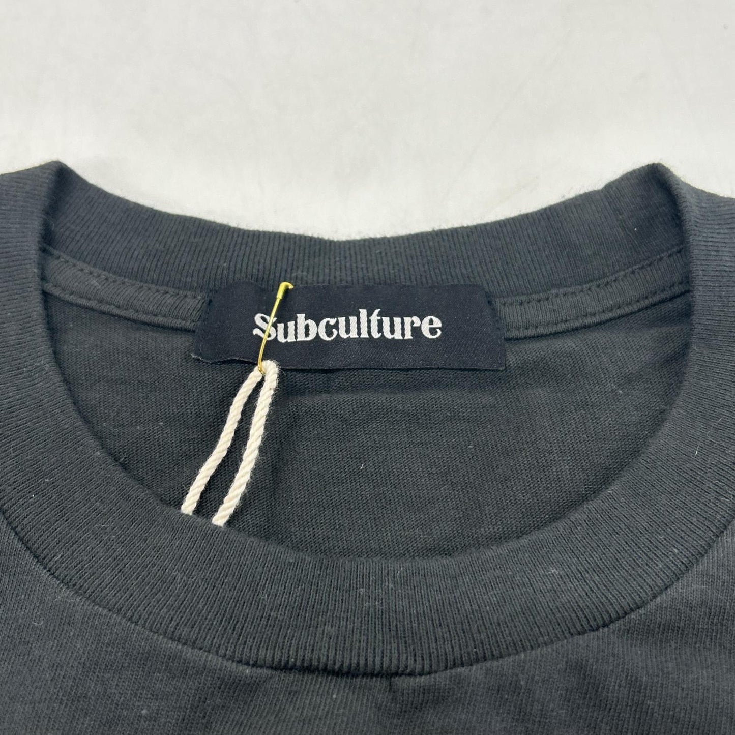 SC Subculture エスシー サブカルチャー SCST-S2108 ブラック コットン 製品洗い FREEDOM T-SHIRTS TYPE-V BODY トップス