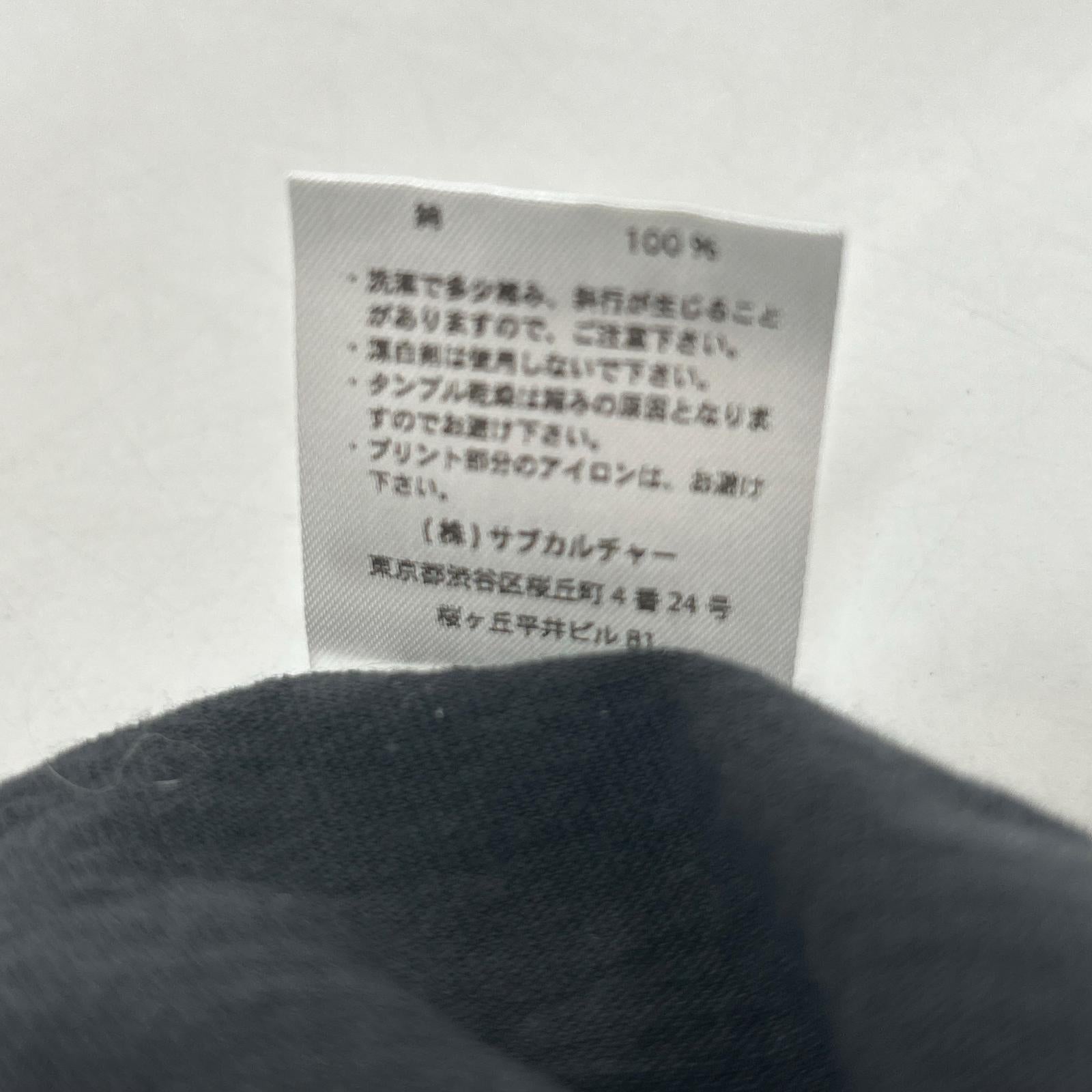SC Subculture エスシー サブカルチャー SCST-S2108 ブラック コットン 製品洗い FREEDOM T-SHIRTS TYPE-V BODY トップス